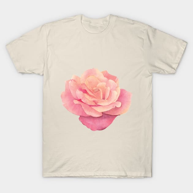 Watercolor rose T-Shirt by RosanneCreates